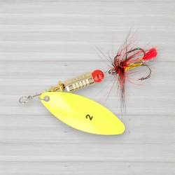 Блешня обертова ZEOX Reactive Long № 2, 6г, колір 013 Fluo